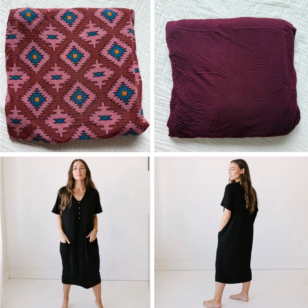 DWELL & SLUMBER - Bundle of 2 Cocoon Style Maternity/Postpartum Nursing Dresses